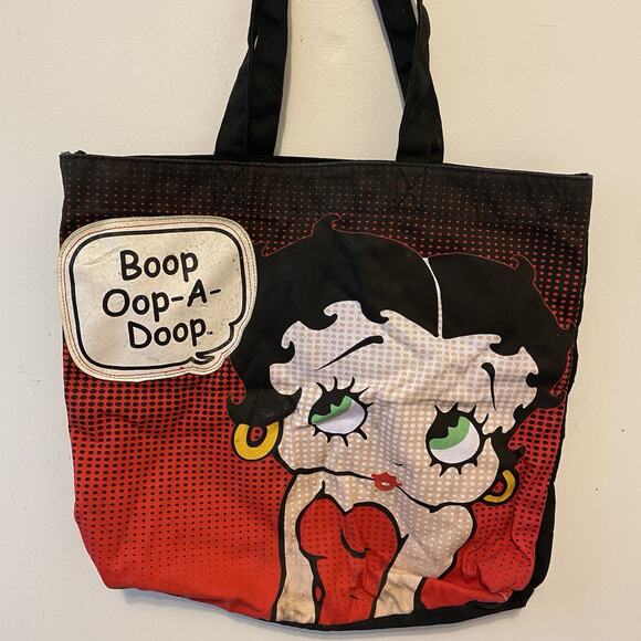 Betty Boop Shoulder ToteBag Boop Oop-A-Doop Y2K 2010 Travel Beach Bag Collection - Picture 1 of 11